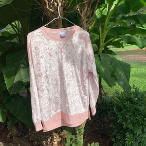 Velvet long sleeve shirt